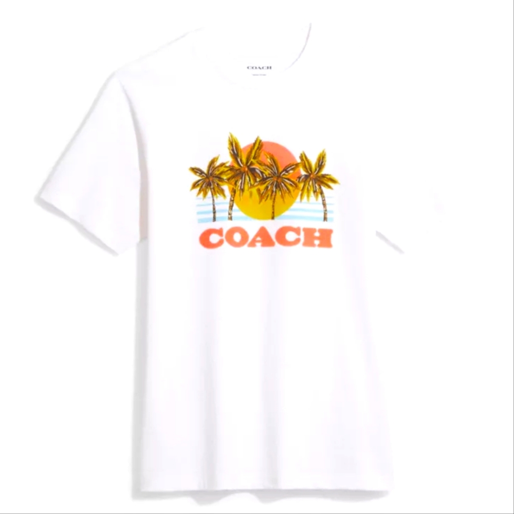 Coach Hawaiian Graphic T Shirt